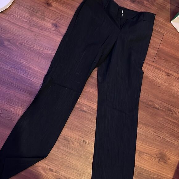Size 2 Regular Women’s Black/Dark Gray Slacks - Work Pants NEW - 2 Clasp Closure - Picture 1 of 3